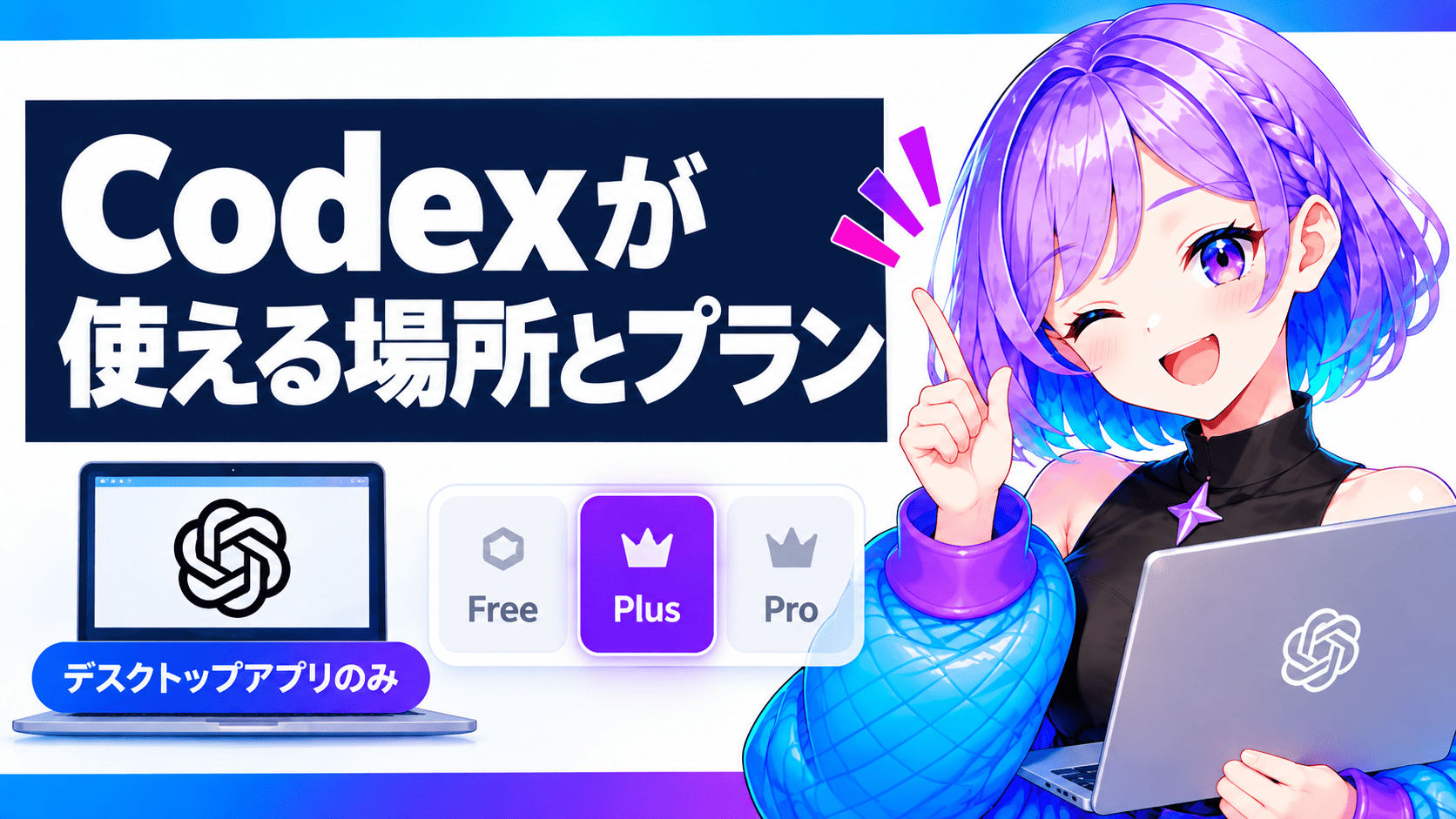 Codexが使える場所とプラン