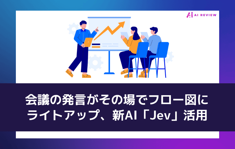 会議の発言がその場でフロー図に——ライトアップ、新AI「Jev」活用